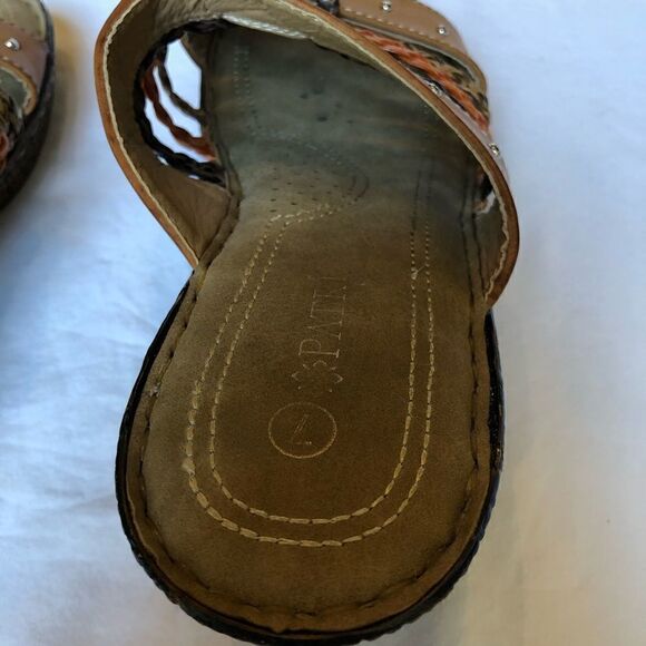 Patrizia by Spring Step Wedge Sandals earth tones comfort in sole Size 7 - Picture 7 of 7